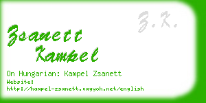 zsanett kampel business card